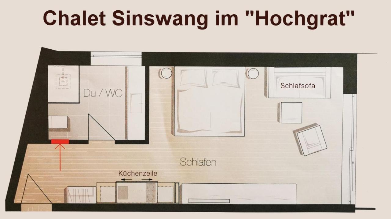 Chalet Sinswang Am Hochgrat Оберштауфен Экстерьер фото
